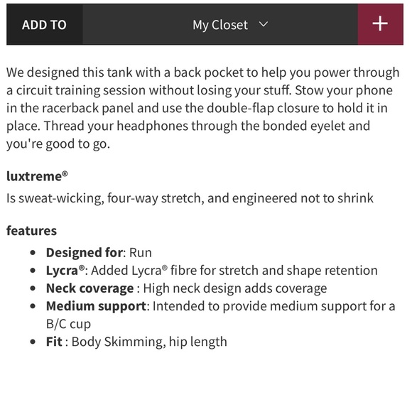 Lululemon Final Lap Tank - Picture 10 of 10